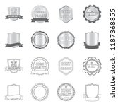 vector design of emblem and... | Shutterstock .eps vector #1187368855