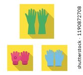 vector illustration of glove... | Shutterstock .eps vector #1190872708