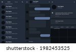 messenger desktop template.... | Shutterstock .eps vector #1982453525