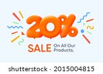 special summer sale banner 20 ... | Shutterstock .eps vector #2015004815
