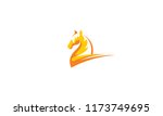horse logo icon vector
