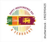 sri lanka independence day... | Shutterstock .eps vector #1902593425