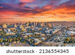 Phoenix Arizona AZ Drone Downtown Skyline Aerial