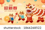 chinese new year greeting... | Shutterstock .eps vector #1866268522