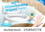 disinfectant wipes ads template ... | Shutterstock .eps vector #1928965778