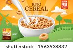 3d ring cereals or cheerios ad... | Shutterstock .eps vector #1963938832