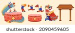 chinese local folk religion... | Shutterstock .eps vector #2090459605