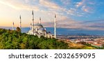 Beautiful Camlica Mosque And...