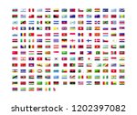 all official national flags of... | Shutterstock .eps vector #1202397082