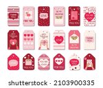 big set of valentine's day tags ... | Shutterstock .eps vector #2103900335