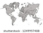political world map on white... | Shutterstock .eps vector #1249957408