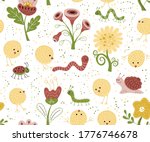 vector seamless pattern with... | Shutterstock .eps vector #1776746678