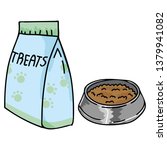 cute pet food bag and bowl...