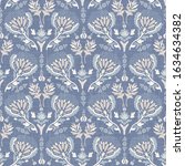 french blu shabby chic damask... | Shutterstock .eps vector #1634634382