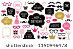 photo booth props set for... | Shutterstock . vector #1190946478