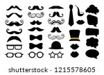 Hipster Mustache Vector Icon...