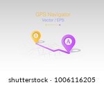gps navigator vector | Shutterstock .eps vector #1006116205
