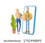safe online delivery concept.... | Shutterstock . vector #1751998895