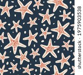 hand drawn doodle sea starfish... | Shutterstock .eps vector #1975903538