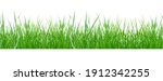 Green grass border isolated on...