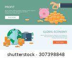 concepts for finance  stock... | Shutterstock .eps vector #307398848