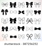 set of graphical decorative... | Shutterstock .eps vector #387256252