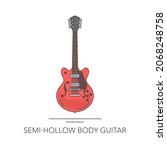 Semi Hollow Body Guitar Outline ...