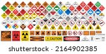 Vector Hazardous Material Signs....