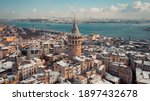 Winter shot from Istanbul. Galata Tower