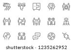 synergy vector line icons set.... | Shutterstock .eps vector #1235262952