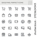 shopping cart  shopping basket  ... | Shutterstock .eps vector #1923624545