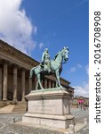 Small photo of LIVERPOOL, UK - JULY 14 : Statue of Albert Prince Consort outside St Georges Hall in Liverpool, England UK on July 14, 2021