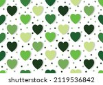 Green Hearts Color Set Pattern...