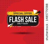 flash sale design for business... | Shutterstock .eps vector #1485770588