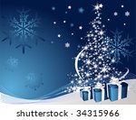 christmas tree | Shutterstock .eps vector #34315966