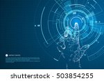 touch the future interface... | Shutterstock .eps vector #503854255