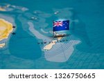 The Flag Of New Zealand In The...
