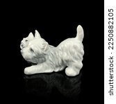 Antique Figurine Of A Dog On A...