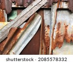 Rusty On Old Corrugated Iron...