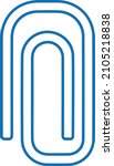 modern paper clip icon vector ... | Shutterstock .eps vector #2105218838