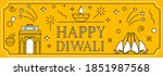 happy diwali greeting web... | Shutterstock .eps vector #1851987568