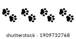 cute animal. foot dog seamless... | Shutterstock .eps vector #1909732768