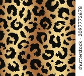 leopard print. skin seamless... | Shutterstock .eps vector #2097772678