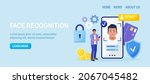 face recognition and data... | Shutterstock .eps vector #2067045482