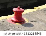 Small photo of red spool tie off anchor