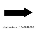 eps 10 vector. a flat arrow... | Shutterstock .eps vector #1662848308