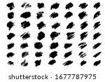 eps 10 vector. set of black... | Shutterstock .eps vector #1677787975