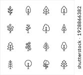 tree icons set vector graphic... | Shutterstock .eps vector #1928866382