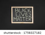 slogan black lives matter... | Shutterstock . vector #1758327182