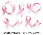 big set of realistic pink... | Shutterstock .eps vector #1187979895